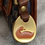 Dooney & Bourke Wristlet handbag and Brown Leather Trim and gold lettering Photo 3