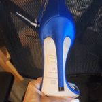 Bruno Magli Blue Stiletto Heels with Ankle Strap (Was The Display) Size 37 Photo 5