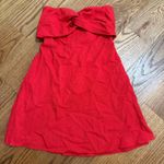 Impeccable Pig Red Strapless  Dress Photo 1