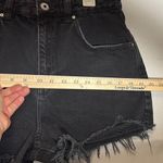 Cotton On  Black Jean Shorts High Waisted Frayed Hem Photo 11