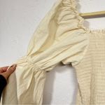 Monbebe Mom Daisy Beige Cotton Midi Dress Womens XS Cottage Core Prairie Minimal Photo 10