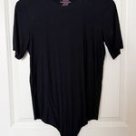 Commando Butter Luxe Short Sleeve Bodysuit Sz Large Classic Minimalist Stretch Black Photo 0