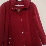 Gallery Burgundy Trench-Style Jacket for Women – Size M/P Photo 2