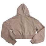 Hollister Hoodie Womens X Small Pink Cropped Zip Up Jacket Sweatshirt Photo 1