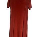 Coldwater Creek Red A-Line Maxi Dress Sz large Photo 0