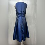 Dress Barn Vintage Midnight Blue coquette  Romantic Dress with pockets and Pearl neckline Photo 1
