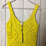 Rachel Zoe Women's Tan Lined Crochet Knit Neon Sleeveless Dress Sz M Photo 5