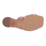 Katy Perry Tooliped Twisted Sandal Pink Brocade 7 Rhinestones Sequins Beads Photo 4