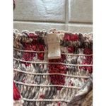 Hinge  Dress Womens Size Small Midi Cherry Red Floral‎ Feminine Peasant Romantic Photo 4