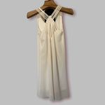 Marcelle silk and polyester cream colored dress White Photo 3