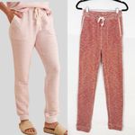 Faherty  Seabrook Jogger Sweatpants Whitewater Red Herringbone High Rise Photo 1