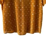 J.Crew Point Sur V Neck Flutter Sleeves Mustard Marigold Ivory Polka SZ S #2192 Photo 4