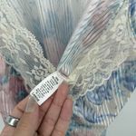 Unbranded Vintage Pink Blue Floral Nightgown Dress Lace Coquette Size Large Photo 5