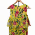 ASOS Pleated Skirt Yellow Floral Maxi Dress Photo 6