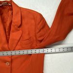 Peter Nygard Linen Blend Blazer Jacket Womens 4 Orange Boho Lagenlook Art Photo 1