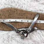 Michael Kors Women’s Silver Jelly T-Strap Cork Sandals 8.5/9 Photo 4