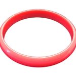 3 Bohemian Peach Pink Coral Plastic/Acrylic Bangle Bracelets Photo 3