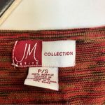 JM Collection Vintage Sleeveless Sweater Tank Top Red Spacedye Earth Tones sz S Photo 3