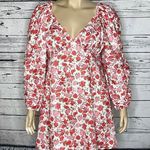 Fashion to figure FTF Size 1 Floral Print Puff Sleeve Mini Fit & Flare Dress Photo 0