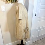 JADE by Melody Tam Faux Suede Shift Dress – Taupe w/Pockets – Size Large 💚 Tan Photo 2