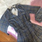 Trixxi plaid long sleeve romper Photo 3