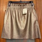 ZARA  Women Knit Metallic Elastic Waist Aline Mini Skirt NWT-S Photo 0