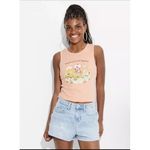 Strawberry‎ Shortcake Women 2X Graphic Orange Cropped Tank Top Casual Nostalgia Photo 3