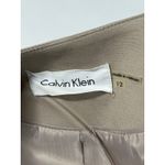 Calvin Klein  Womens Tan Suit Skirt Jacket Blazer Set Size 12 petite Photo 5
