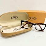 Tod's NWT TO5143 071 Bordeaux Maroon Acetate Frame Optical Rectangle Eyeglass Photo 7