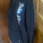 John Deere  Women’s XL Black Metallic Trimmed Zipper Hoodie Photo 4