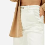 Everlane NWT The Straight-Leg Crop in Bone - Size 00 Photo 6