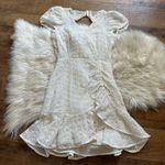 Bardot  Nadia Tie Back Mini Dress In Ivory Photo 2