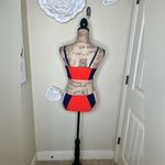 Cupshe NTM: Orange, Blue & White Colorblock Bikini Set w Adjustable Straps Sz M Photo 7