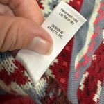 Athleta Fair Isle Y2K Warm Winter cozy Scarf Fringe Photo 6