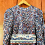 Chufy Ma Dress Mini Lin Floral Print Cotton Silk Embroidered Size XS Photo 7