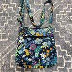 Vera Bradley  Blue and Purple Floral Crossbody Bag Photo 1