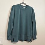 Sage  Collective Teal Crewneck Top Oversized Small Softstreme Photo 3