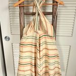ZARA Striped Halter Mini Dress Sleeveless Casual Summer Beach Vacation M Photo 1