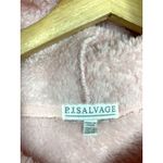 P.J. Salvage  Jacket Womens Sz L‎ Pink Sherpa Full Zip Coat Faux Fur Hooded Lounge Photo 3