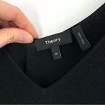 Theory  Crepe Knit V-Neck Midi Dress Black Blue M Photo 3