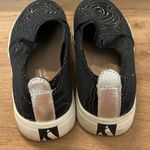 Skecher Street Memory Foam Black Crushed Velvet Slip Ons w Metallic Rose- size 7 Photo 1