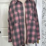 Pink Lily Pink Lilly pink plaid button down Photo 7