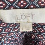 Loft Ann Taylor  long sleeve all over pattern print shirt dress size large Photo 4