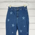 Nasty Gal  High Waist Flare Star‎ Print Jeans Patriotic Western Size 8 Festival Photo 3