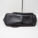 Kate Spade Southport Avenue Linda Two-Tone Leather Tote Buttermilk Midnight Bag Photo 4