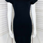 Rolla Coster Back Cutout Sheath Tee Shirt Dress Black Small Photo 0