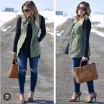 CAbi Explorer Utility Vest Jacket in Olive Green Size Small Photo 1