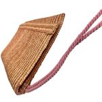 Vintage Raffia Straw Clutch Made in Italy Tan Photo 7