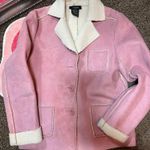 Y2k Soft pink warm suede jacket Photo 2