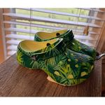 Tropical Platform Womens 4 Crocs Green Crocs Platform Crocs Rare Leaf S Photo 5